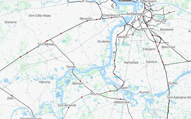 Karte Schelde; (c) OpenStreetMap-Mitwirkende