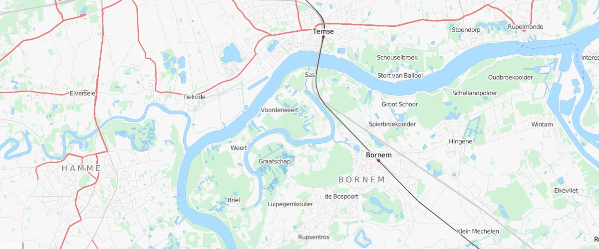 Karte Schelde; (c) OpenStreetMap-Mitwirkende