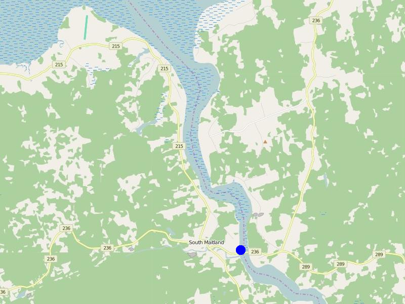 Karte vom Shubenacadie River (c) OpenStreetmap Mitwirkende
