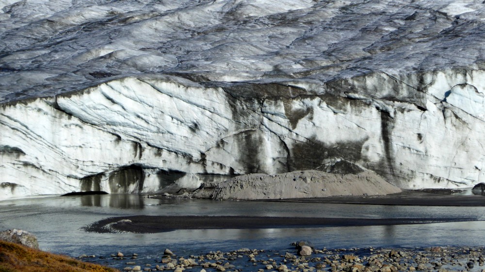 Abbruchkante des Russell-Gletschers