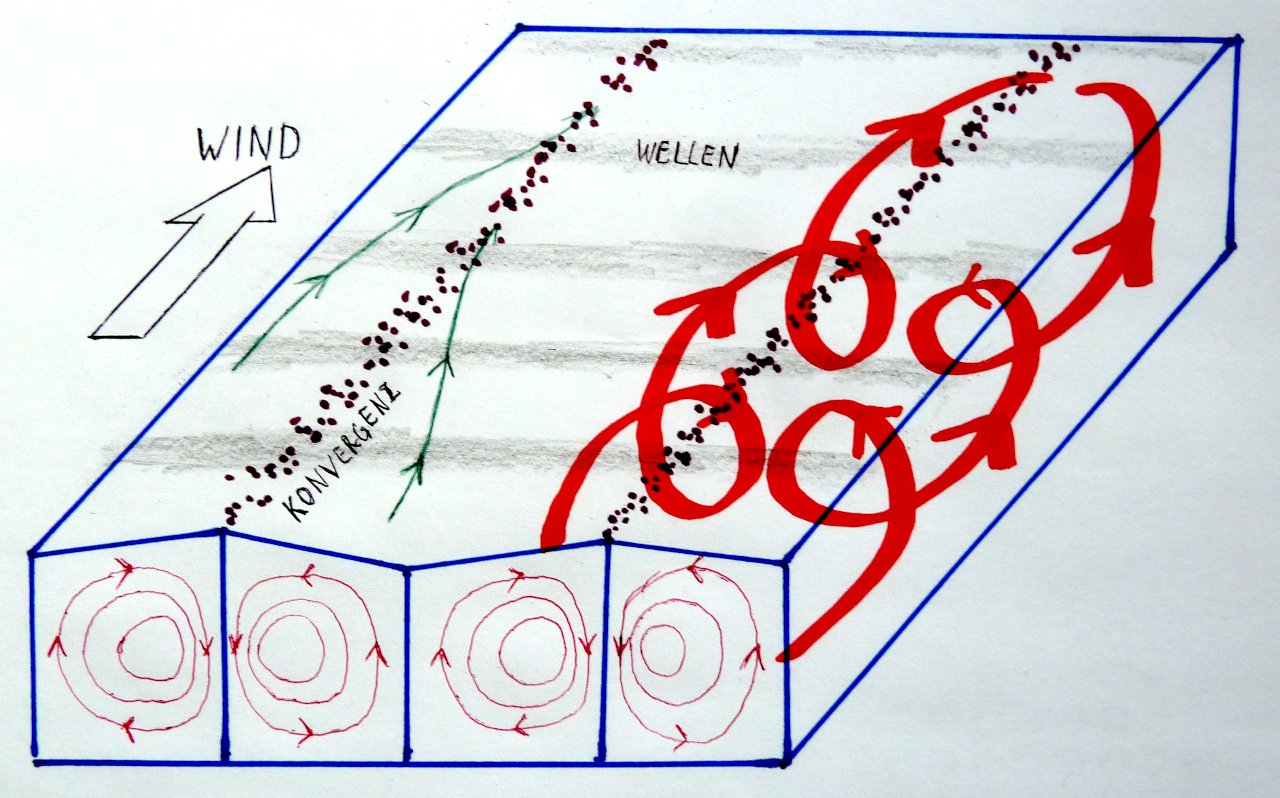 Langmuir-Zirkulation; (c) Stephan Matthiesen 2011